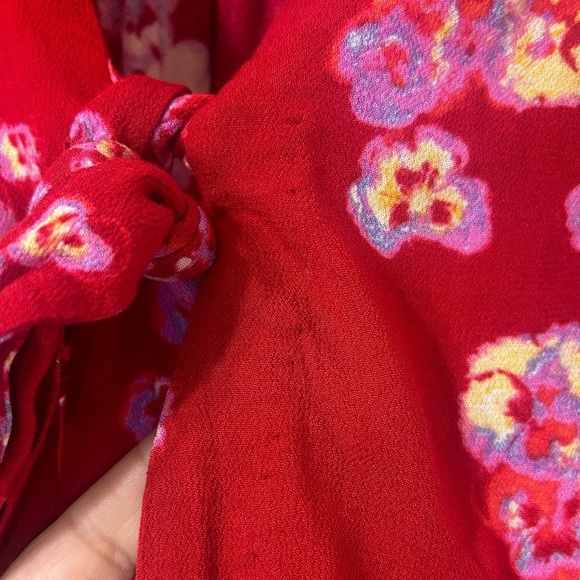 Free People Intimately Women's Floral Forties Feel Bodysuit Bell Sleeve Size XS - Picture 9 of 9